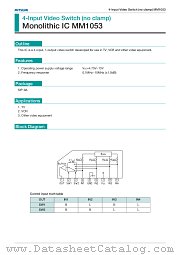 MM1053 datasheet pdf Mitsumi Electric