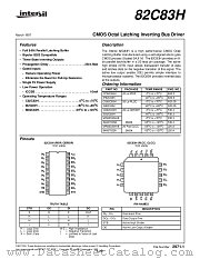 CP82C83H datasheet pdf Intersil