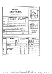 74125 datasheet pdf National Semiconductor