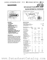 SFH248 datasheet pdf Siemens