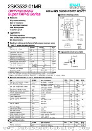 2SK3532 datasheet pdf Fuji Electric