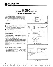 ML926 datasheet pdf GEC Plessey Semiconductors