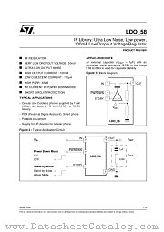 LDO58 datasheet pdf ST Microelectronics