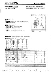 2SC2625 datasheet pdf Fuji Electric