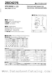 2SC4275 datasheet pdf Fuji Electric