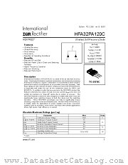 HFB32PA120C datasheet pdf International Rectifier