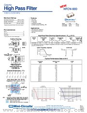 HFCN-880 datasheet pdf Mini-Circuits