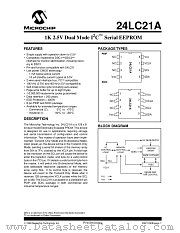 24LC21A-IP datasheet pdf Microchip