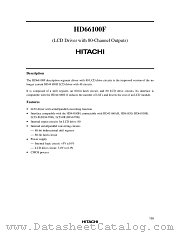 HD66100D datasheet pdf Hitachi Semiconductor