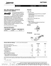 HAF70009 datasheet pdf Intersil