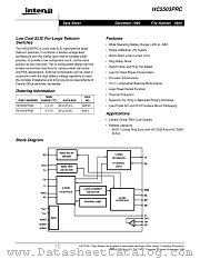 HC5503PRCB datasheet pdf Intersil