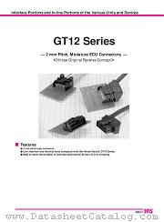 GT12-2022PCF datasheet pdf Hirose Electric