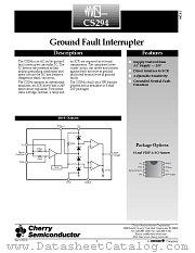 CS294GDR8 datasheet pdf Cherry Semiconductor