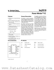 BQ2018TS datasheet pdf Texas Instruments