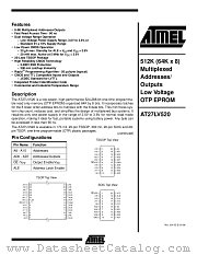 AT27LV520-90XI datasheet pdf Atmel