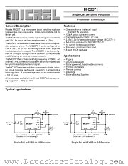 MIC2571-2BMM datasheet pdf Micrel Semiconductor