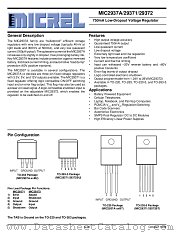 MIC29371-3.3BT datasheet pdf Micrel Semiconductor
