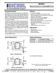 MIC5011BN datasheet pdf Micrel Semiconductor