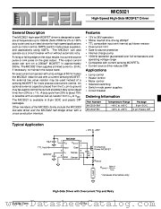 MIC5021BM datasheet pdf Micrel Semiconductor