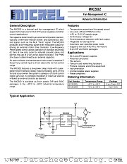 MIC502BN datasheet pdf Micrel Semiconductor