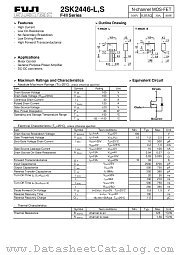 2SK2446 datasheet pdf Fuji Electric