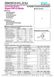 2SK3512-01L datasheet pdf Fuji Electric