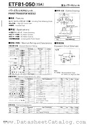 ETF81-050 datasheet pdf Fuji Electric