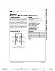 DS34LV87TN datasheet pdf National Semiconductor