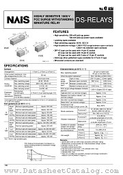 DS2E-SL2-DC1.5V datasheet pdf Matsushita Electric Works(Nais)