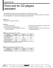 BA6354 datasheet pdf ROHM