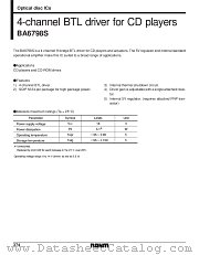 BA6798 datasheet pdf ROHM