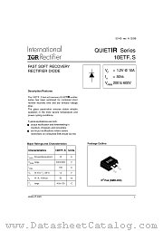 10ETF datasheet pdf International Rectifier
