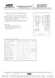 KIA78R15PI datasheet pdf Korea Electronics (KEC)