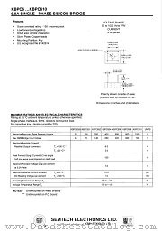 KBPC6 datasheet pdf Semtech