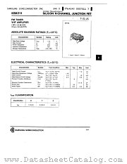 KSK211 datasheet pdf Samsung Electronic
