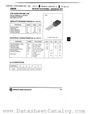 KSK30 datasheet pdf Samsung Electronic
