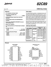 IS82C89 datasheet pdf Intersil