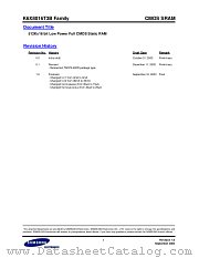 K6X8016T3B-TF70 datasheet pdf Samsung Electronic