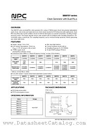SM8707KV datasheet pdf Nippon Precision Circuits Inc