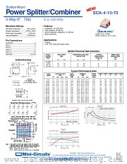 SCA-4-10-75 datasheet pdf Mini-Circuits