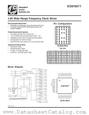 ICS97U877 datasheet pdf Integrated Circuit Solution Inc