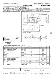 CM100DUS-12F datasheet pdf Mitsubishi Electric Corporation