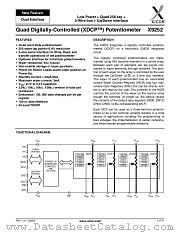 X9252 datasheet pdf Xicor