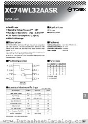 XC74WL32AASR datasheet pdf Torex Semiconductor