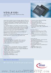 VDSL6100I datasheet pdf Infineon