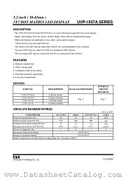 UVP-1X57A datasheet pdf Unity Opto Technology