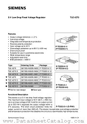 TLE4270 datasheet pdf Siemens