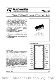 TDA9206 datasheet pdf ST Microelectronics