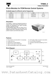 TFMM5 datasheet pdf Vishay