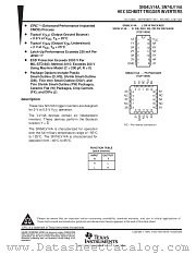 SN54LV14A datasheet pdf Texas Instruments